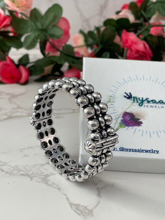 Oxidized Adjustable Bangle: Bollywood Navratri Jewelry