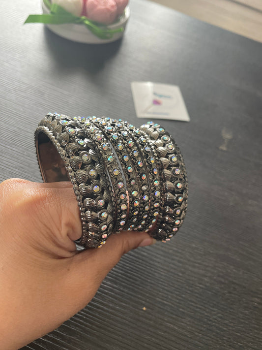 High quality Oxidised bangles | set of six Oxidised bangles