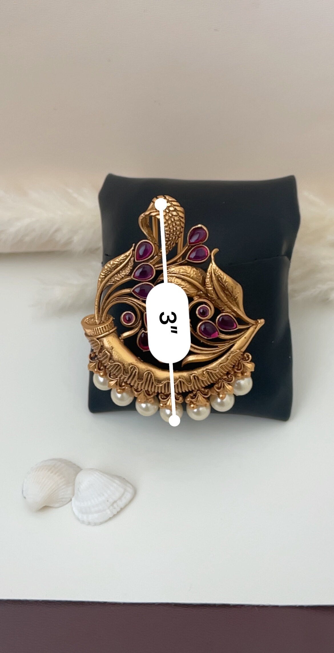 Hair brooch | Juda Pin | Bollywood jewelry