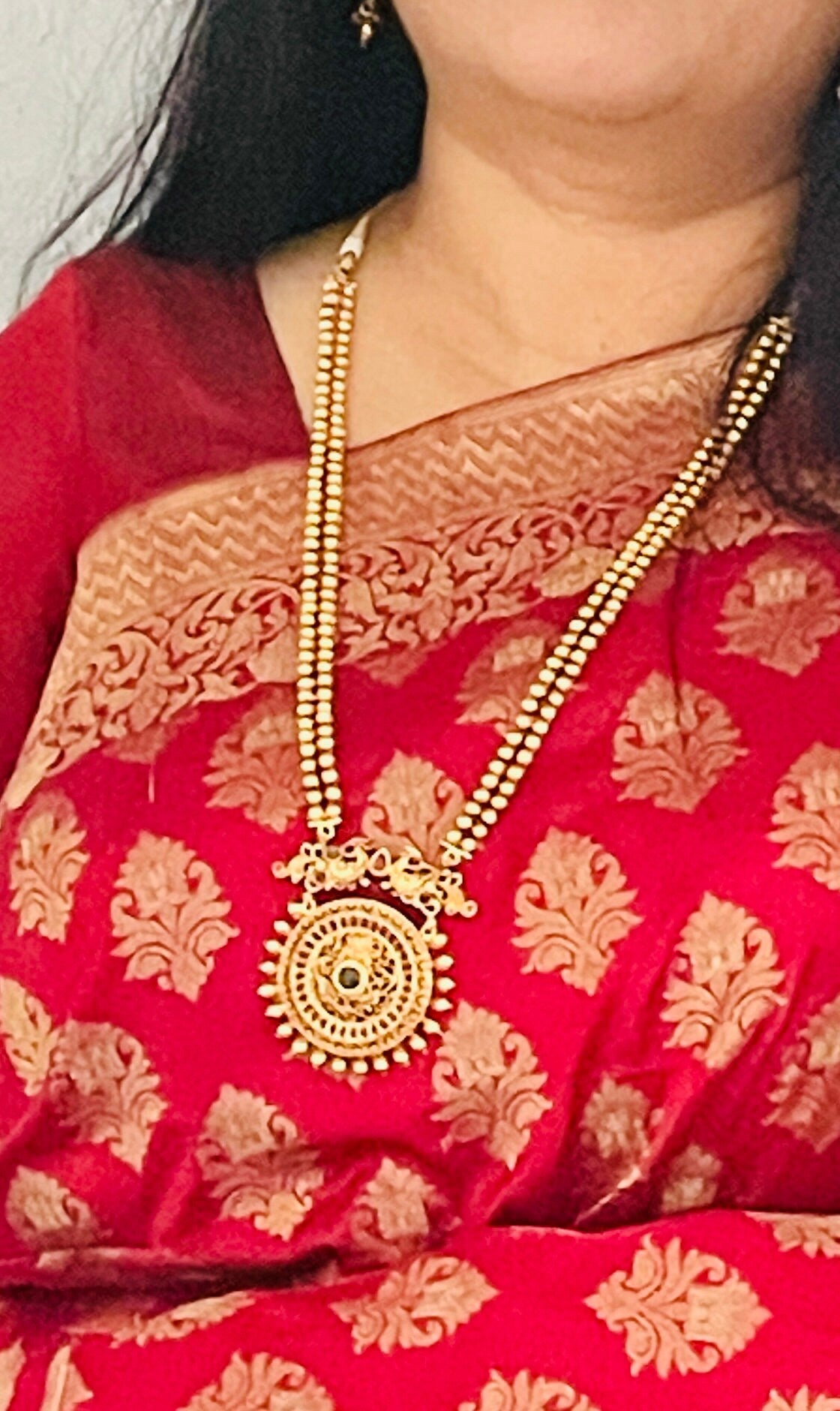 Kemp Stone & Pearl Necklace Set: Gold Plated South Indian Jewelry