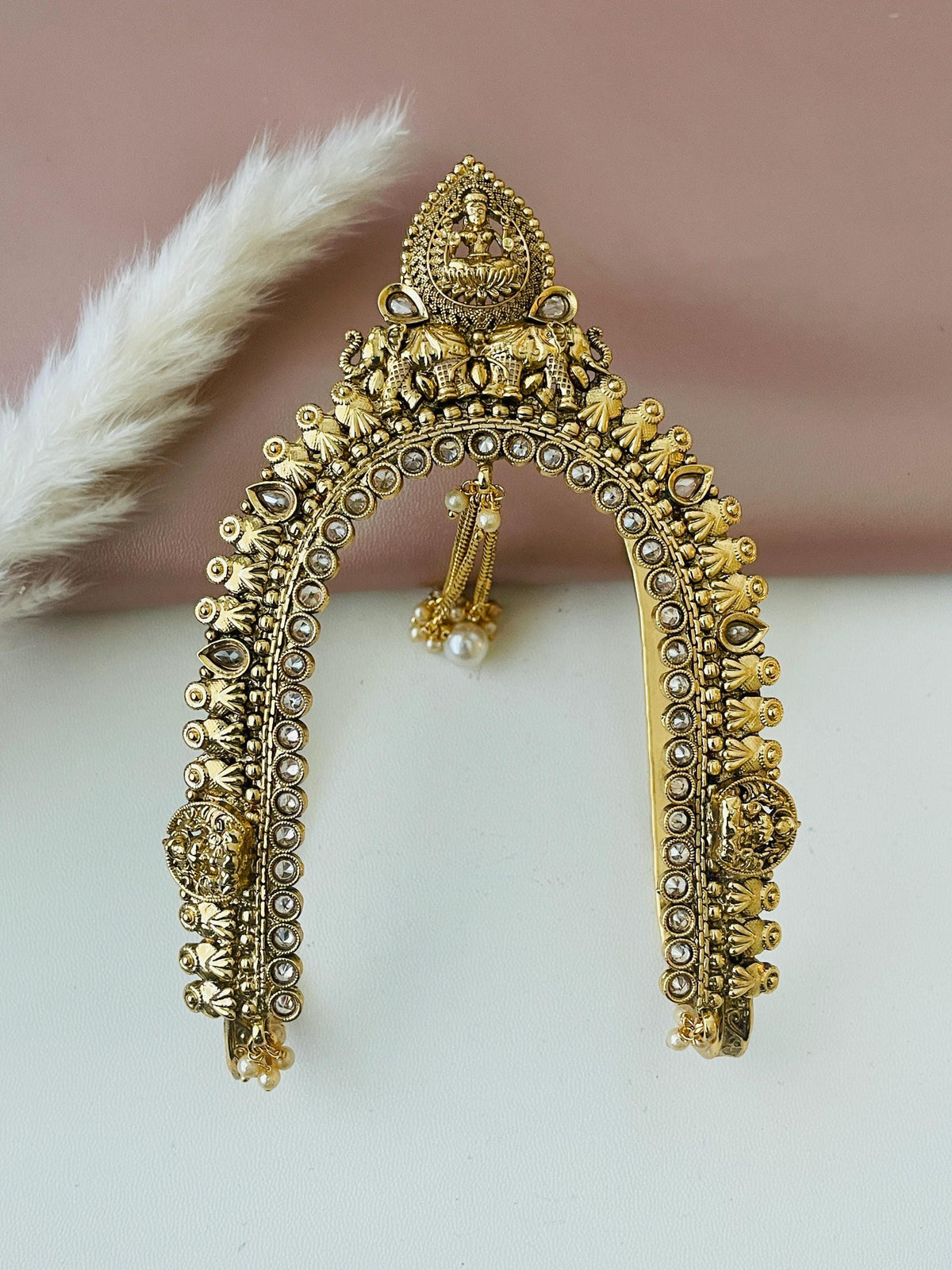 Baju band Armlet Arm band Indian jewlery Adjustable Vamki Gold plated