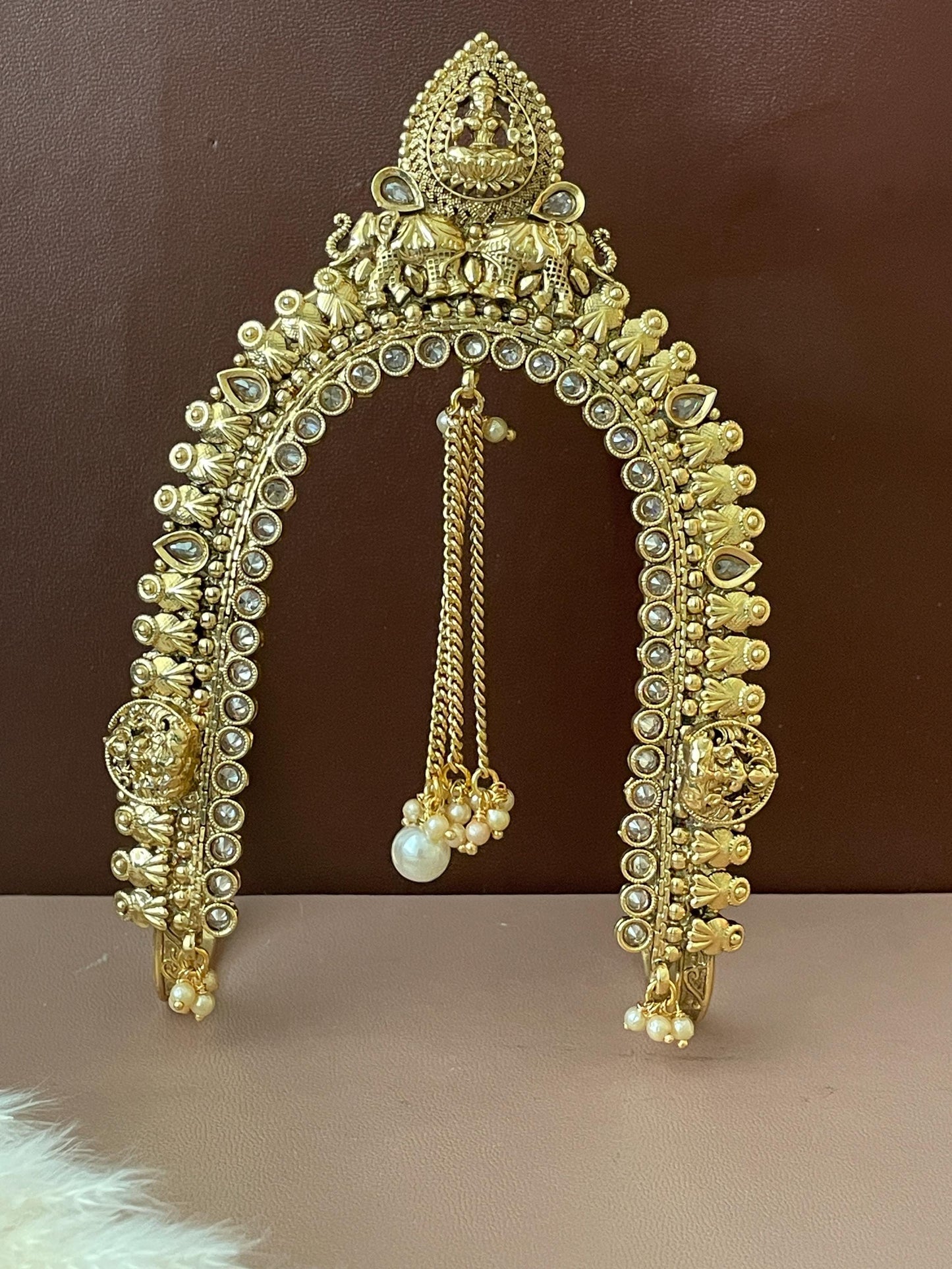 Baju band Armlet Arm band Indian jewlery Adjustable Vamki Gold plated