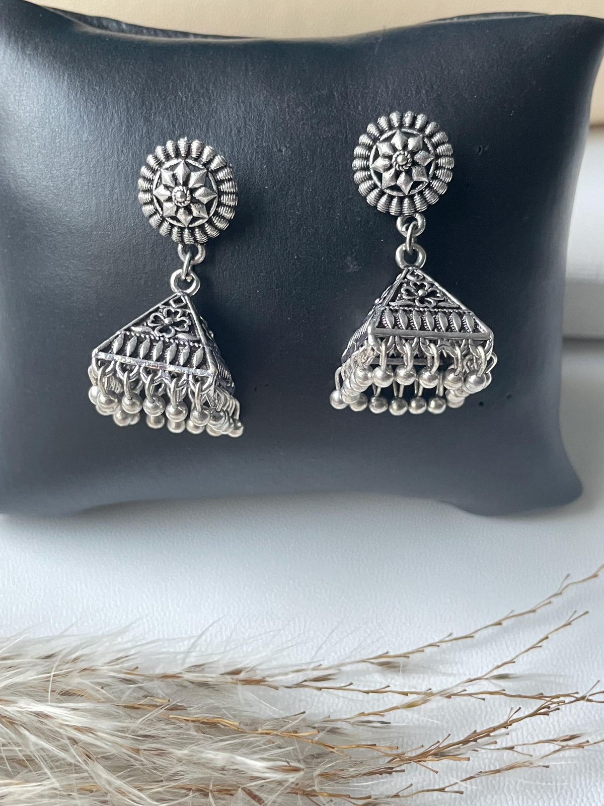 Oxidized | German silver| Bollywood | Indian | Festive | Navratri | Nauratri earrings | Oxidised