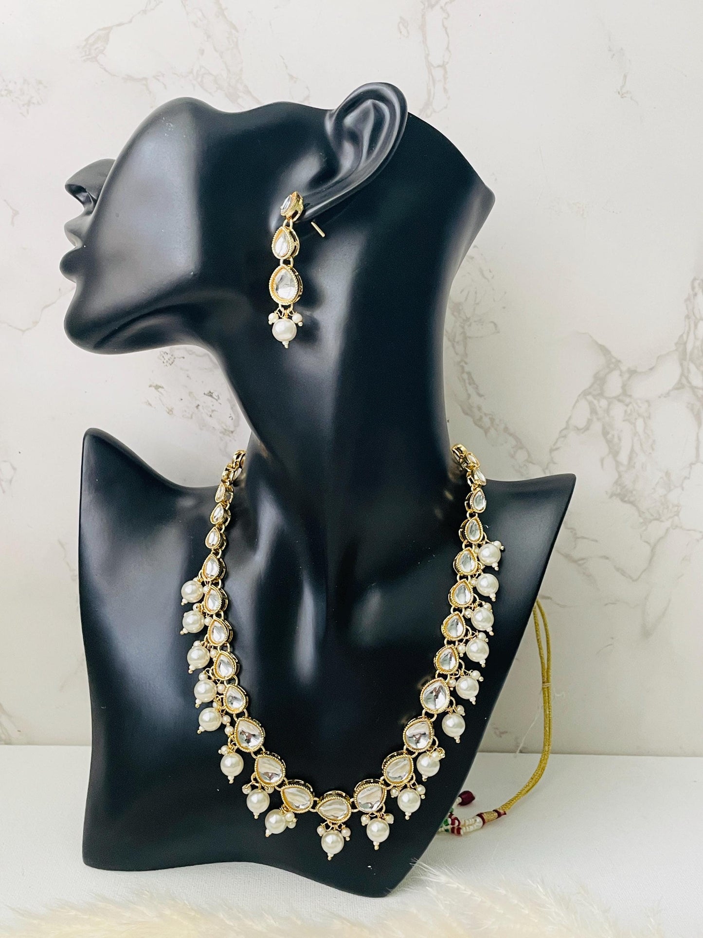 Gold Plated Kundan Choker Necklace Set: Traditional Indian Jewelry