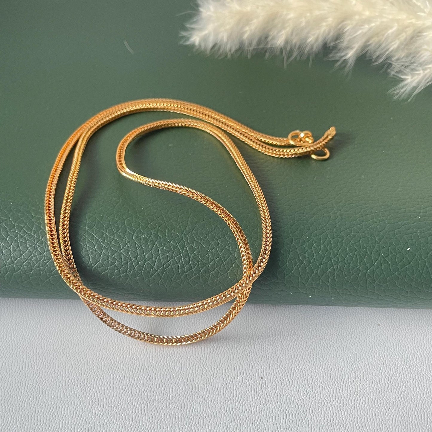 High gold plated 24 inch long Indian chain