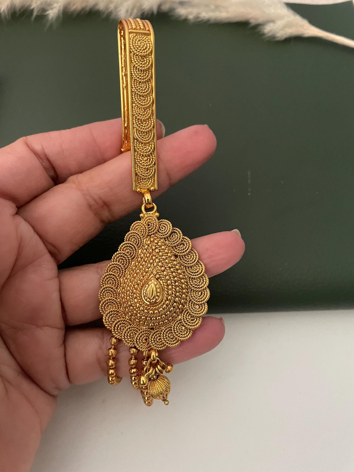Gold Plated Challa Jhuda key ring