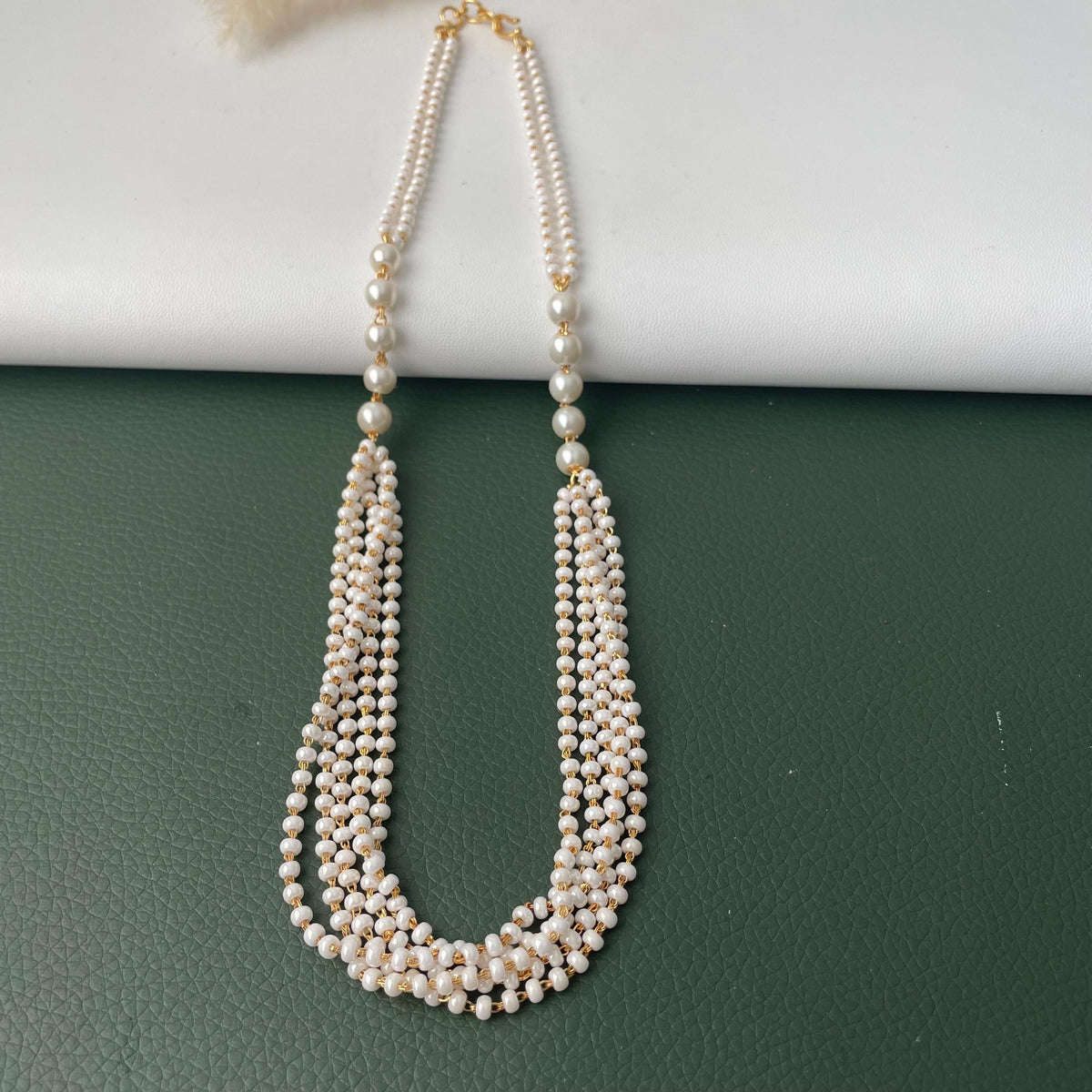Pearl mala : Multisrand pearl necklaces