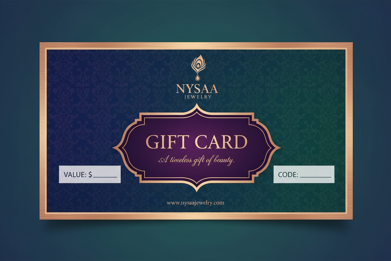 Use Nysaa Jewelry logo and use brand colors