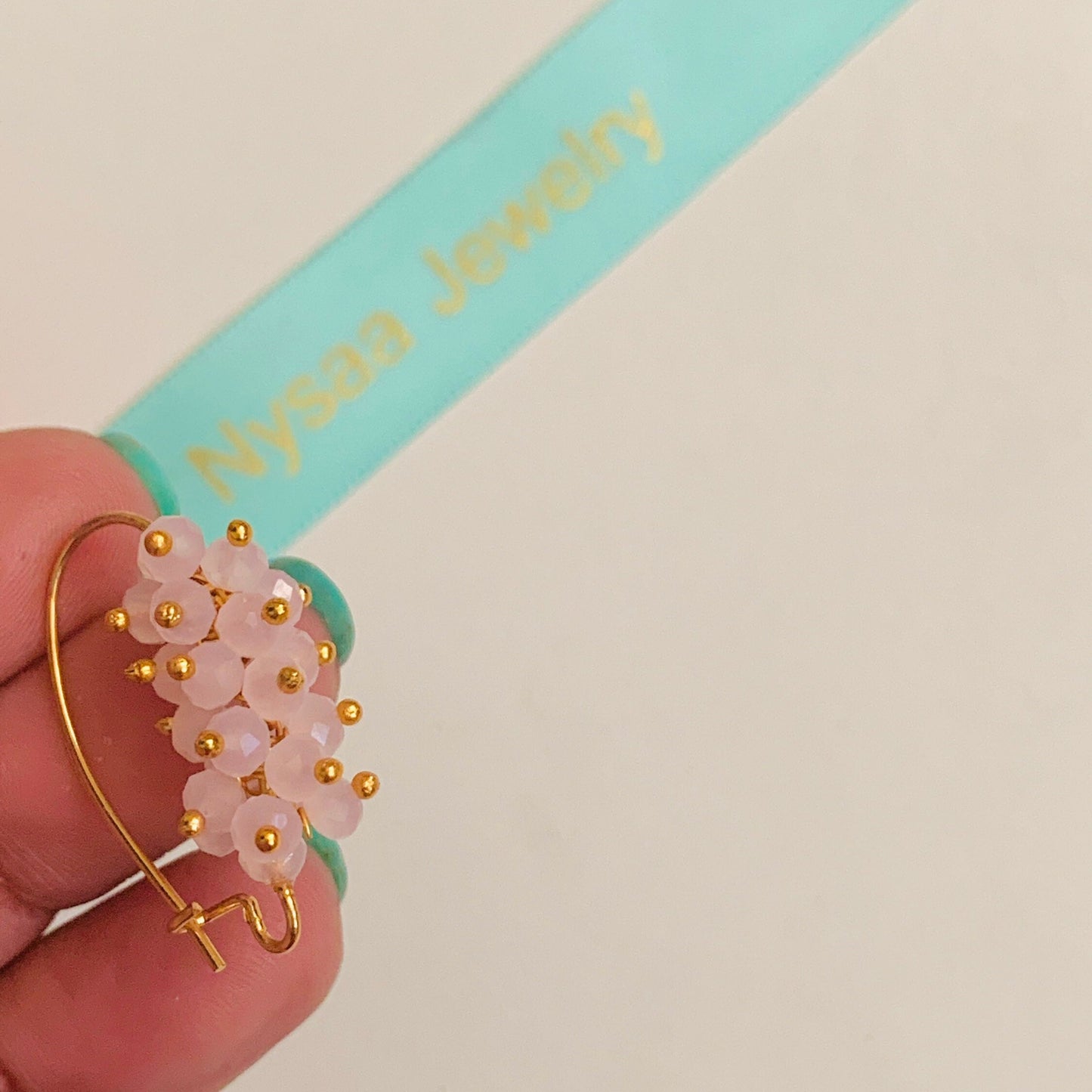 Gold Plated Pierced Nose Ring: Maharashtrian Nathini Jewelry