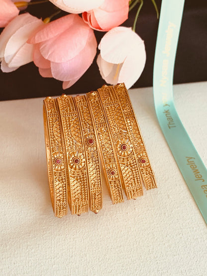 Indian bangles / Gold plated bangles / lightweight bangles / yellow bangles / trendy bangles / Bollywood jewelry