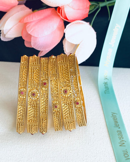Indian bangles / Gold plated bangles / lightweight bangles / yellow bangles / trendy bangles / Bollywood jewelry