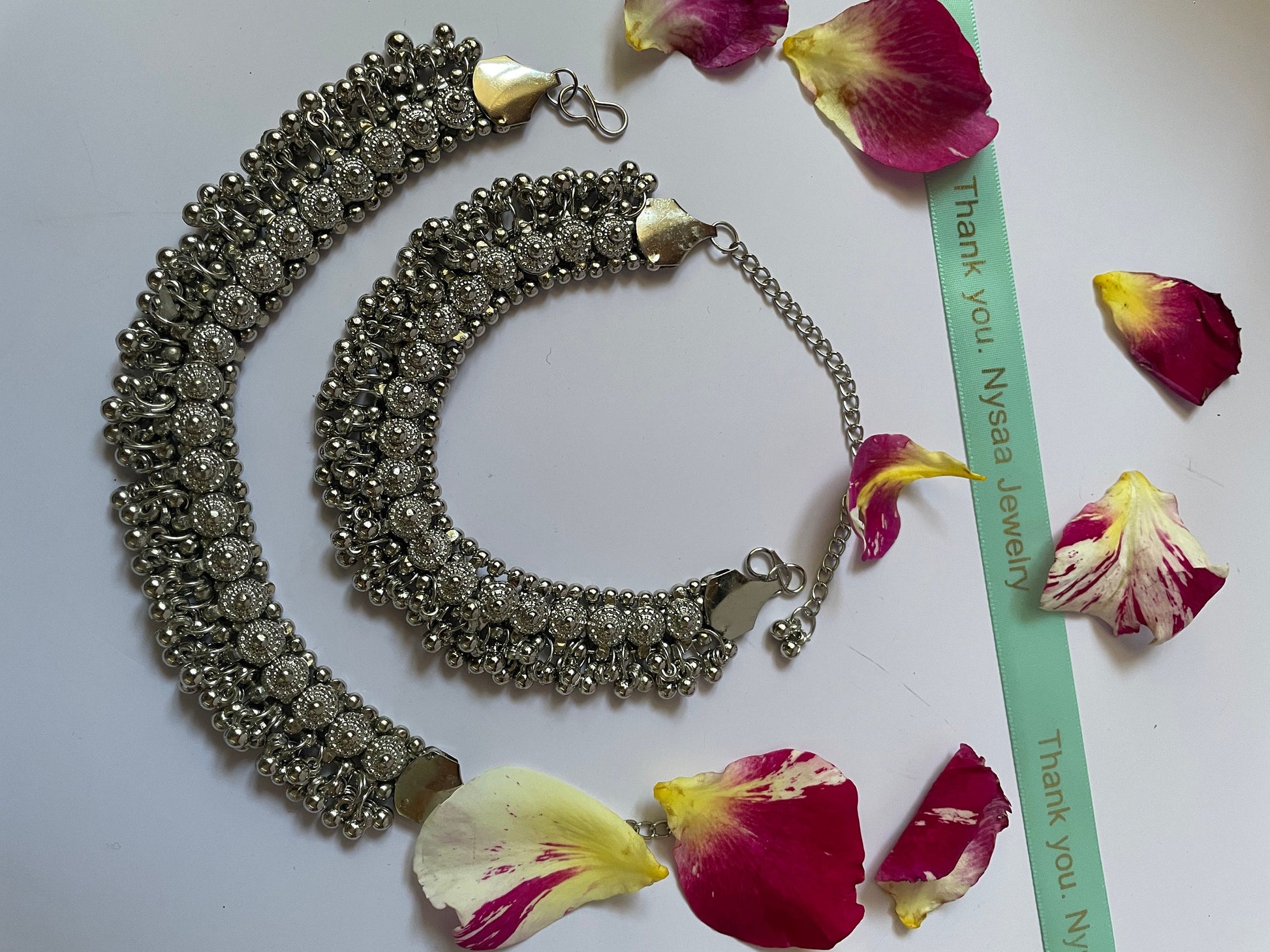 Kid’s Oxidized Ghungroo Payal Anklet: Bollywood Golusu