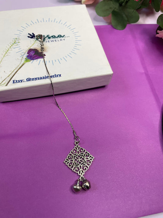 Oxidized Maang Tikka for Little Girls: Indian Head Jewelry