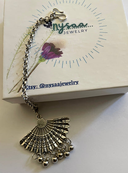 Oxidized Maang Tikka: Indian Head Jewelry