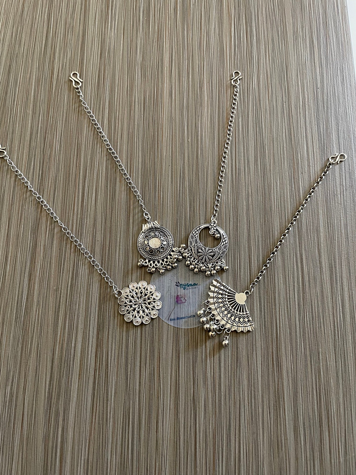 Oxidized Maang Tikka: Indian Head Jewelry