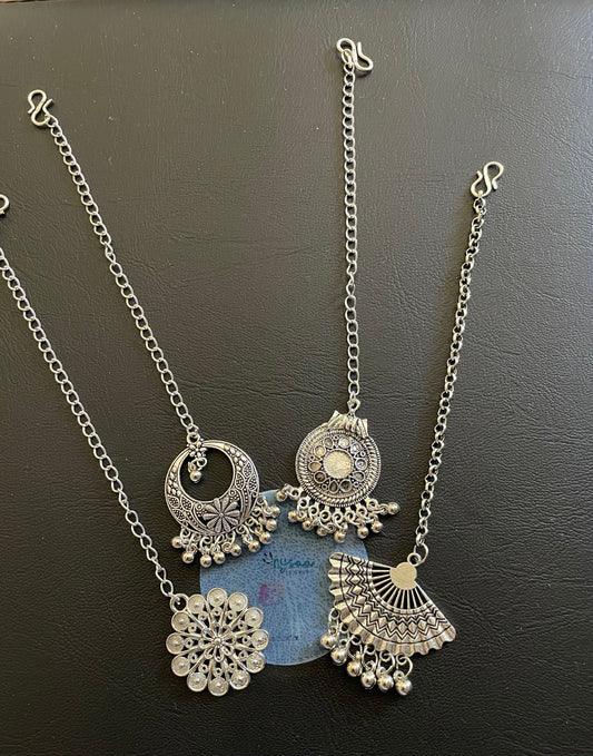 Oxidized Maang Tikka: Indian Head Jewelry