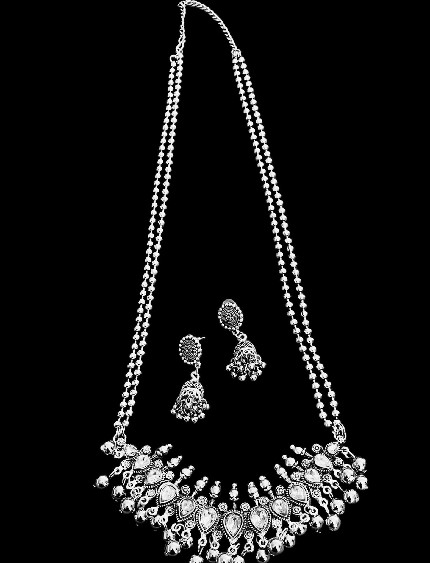 Oxidised Maharashtrian Tanmani white or multicolor