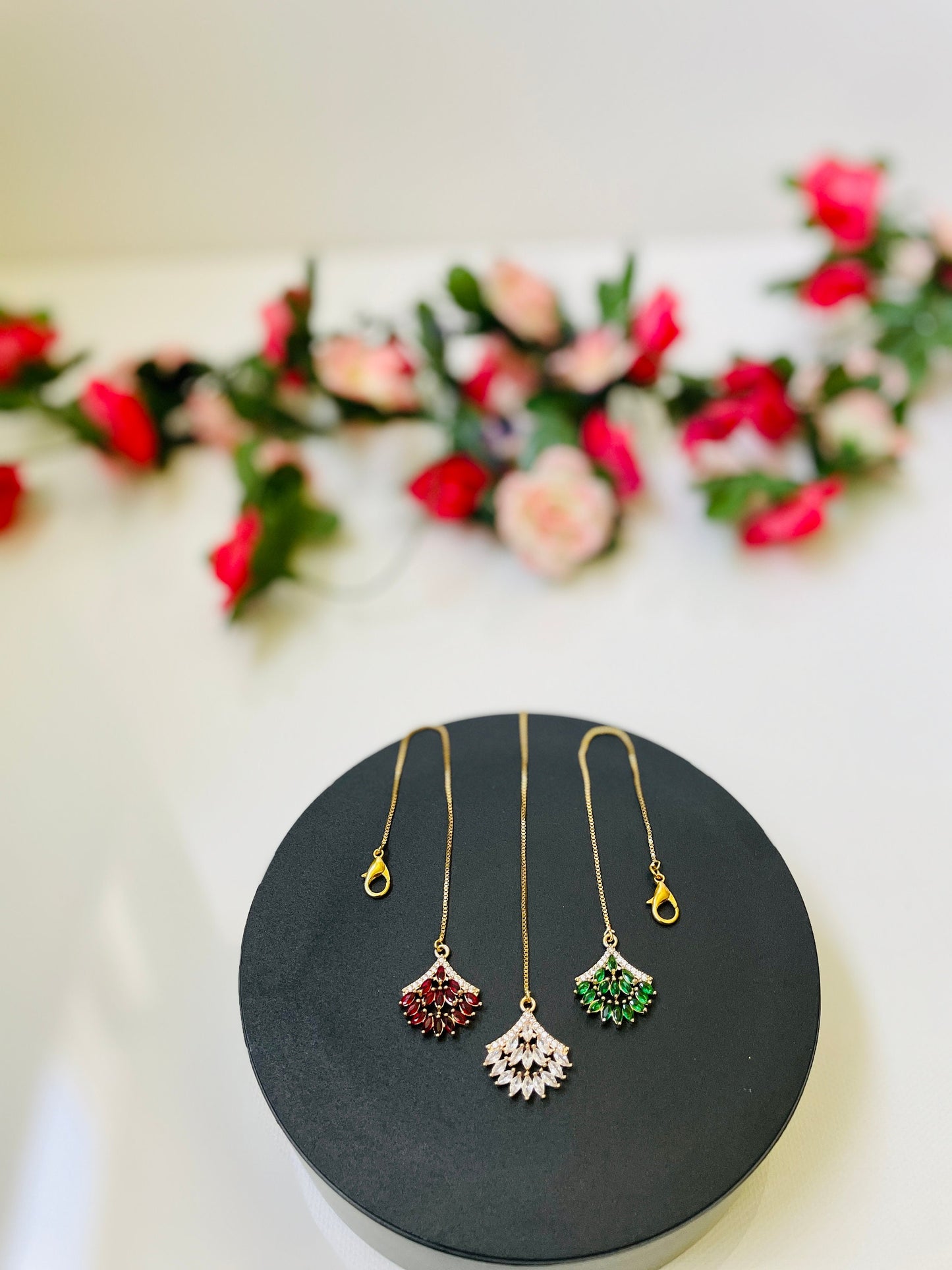 Gold plated AD maang tika for little girls | Gold plated bindi | oxidised maang tika | maang tikka | Indian head jewelry