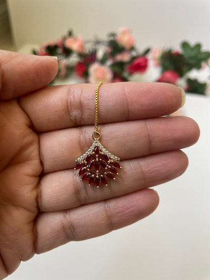 Gold plated AD maang tika for little girls | Gold plated bindi | oxidised maang tika | maang tikka | Indian head jewelry