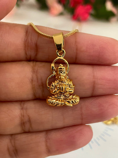 Nysaa Gold plated Indian idols pendant necklace | Ganesha pendant | Om Pendant | Shiva Pendant | temple jewelry