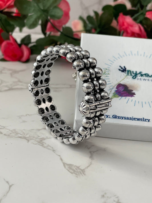 Oxidized Adjustable Bangle: Bollywood Navratri Jewelry