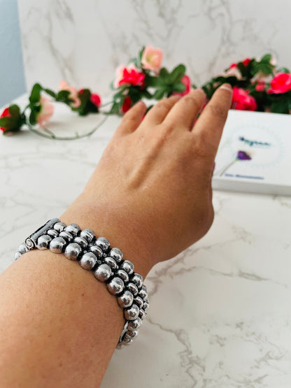 Oxidized Adjustable Bangle: Bollywood Navratri Jewelry
