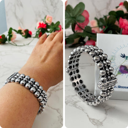 Oxidized Adjustable Bangle: Bollywood Navratri Jewelry