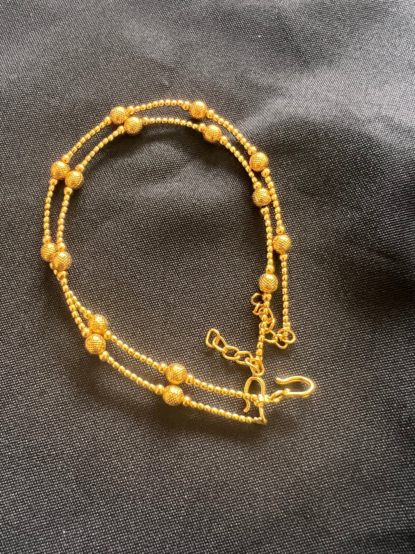 Gold Plated Anklets: Delicate Design Payal