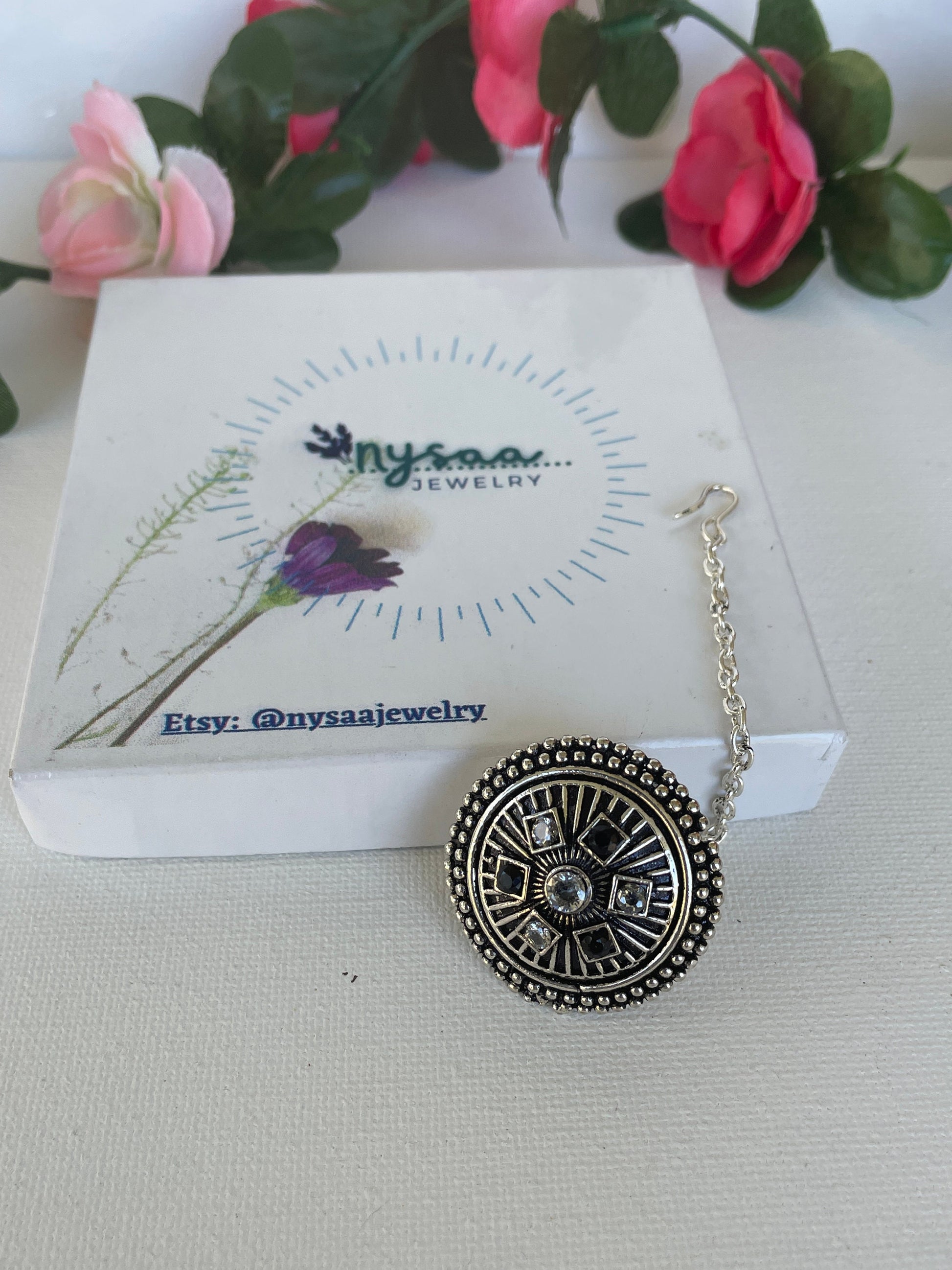 Restocked : Rajasthani Borla | Head bore | Oxidised borla | hair accessories | oxidized rajputi jewelry