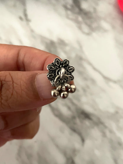 Oxidized nose pins | nose press pins | nath | nathini | Maharashtrian Jewelry | Marathi jewelry