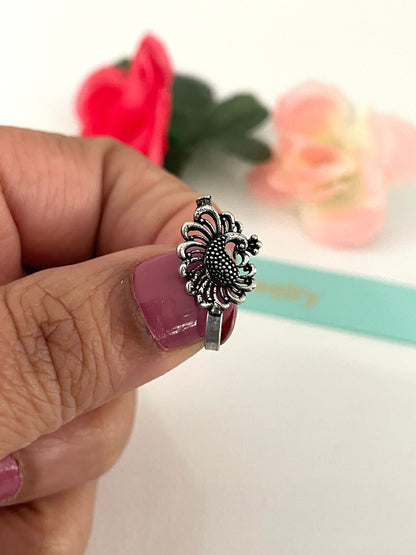 Oxidized Nose Pin: Marathi Nath, Pressed Nose Jewelry