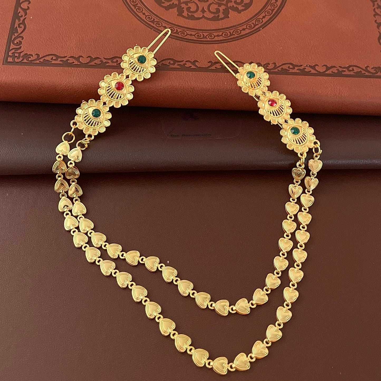 Gold Plated Wedding Hair Accessory with Pins