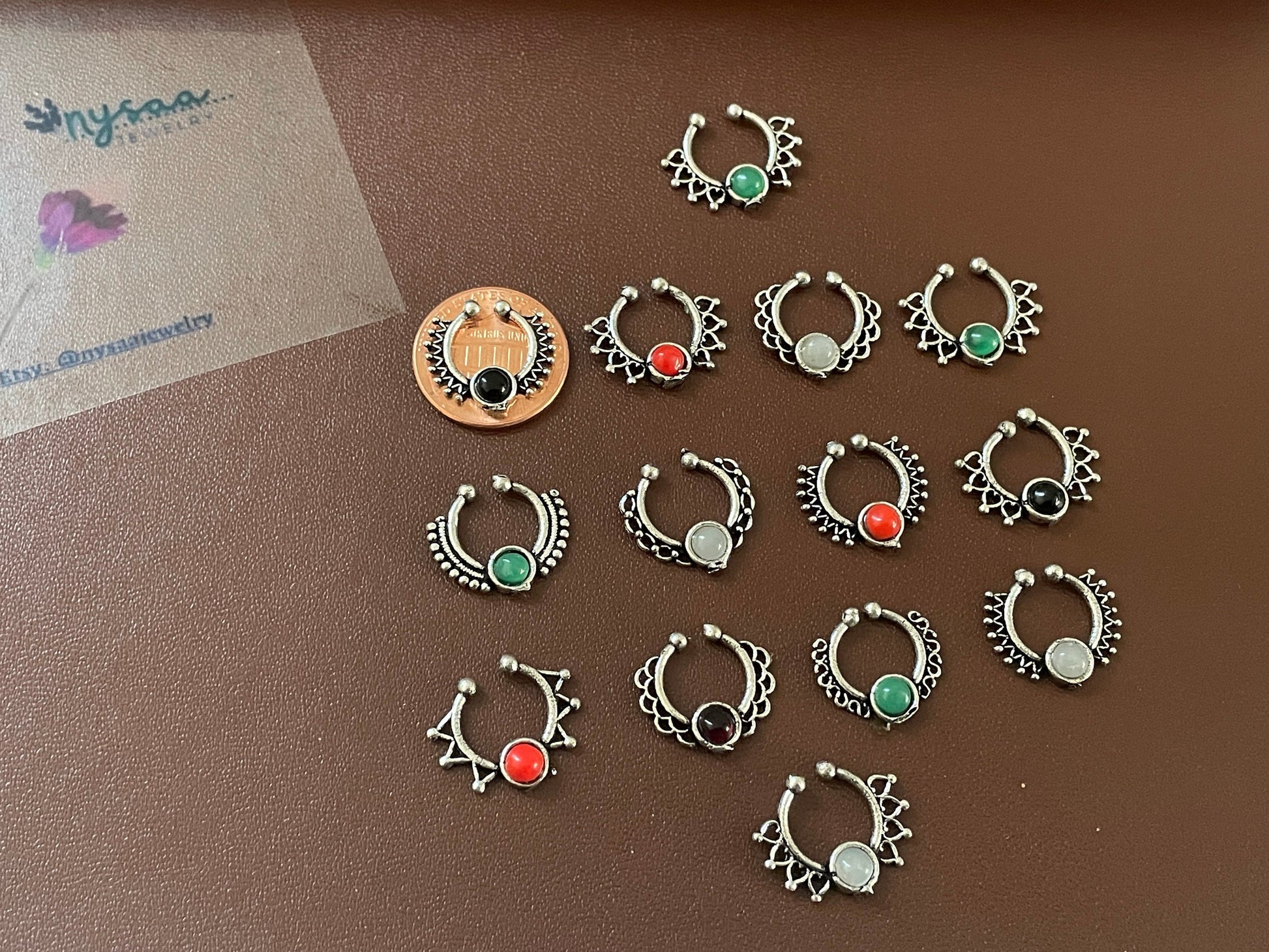 Traditional Septum ring | Oxidised fuli | Oxidised nose pins | nose press pins | nath | nathini | Maharashtrian Jewelry | Marathi jewelry