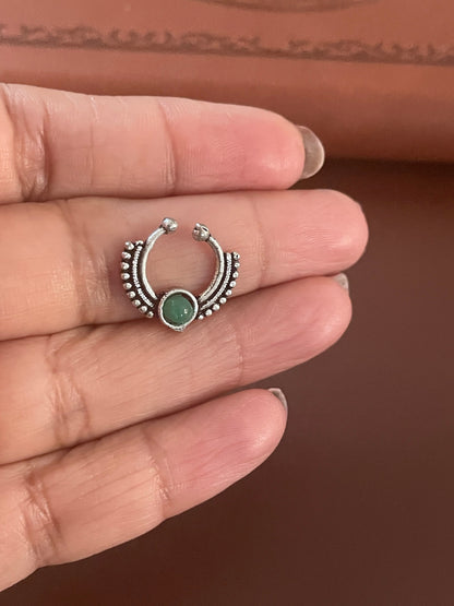 Traditional Septum ring | Oxidised fuli | Oxidised nose pins | nose press pins | nath | nathini | Maharashtrian Jewelry | Marathi jewelry