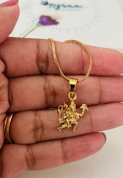 Nysaa Gold plated Indian idols pendant necklace | Ganesha pendant | Om Pendant | Shiva Pendant | temple jewelry