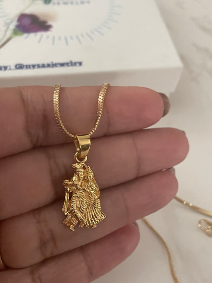 Nysaa Gold plated Indian idols pendant necklace | Ganesha pendant | Om Pendant | Shiva Pendant | temple jewelry