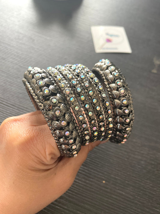 High quality Oxidised bangles | set of six Oxidised bangles
