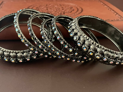 High quality Oxidised bangles | set of six Oxidised bangles