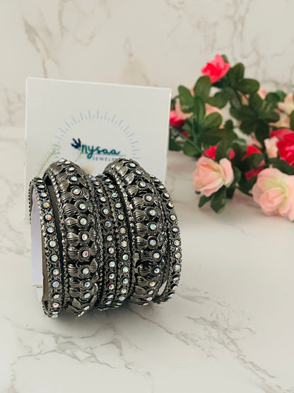 High quality Oxidised bangles | set of six Oxidised bangles