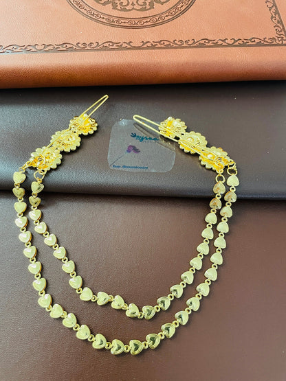 Gold Plated Wedding Hair Accessory with Pins