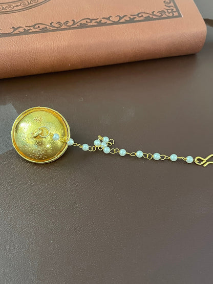 Rajasthani Borla | Head bore | Gold plated kundan borla | hair accessories | oxidized rajputi jewelry