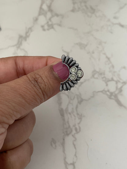 Oxidized Nose Pin: No Piercing Indian Nath, Marathi Jewelry