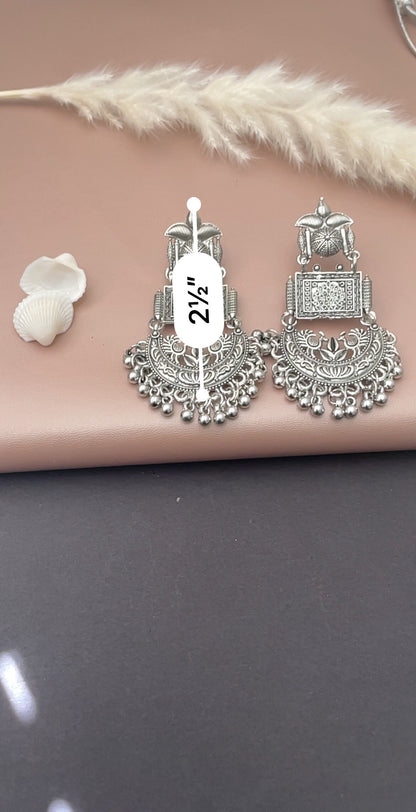 Oxidized Doli Earrings: Lightweight Indian Jewelry