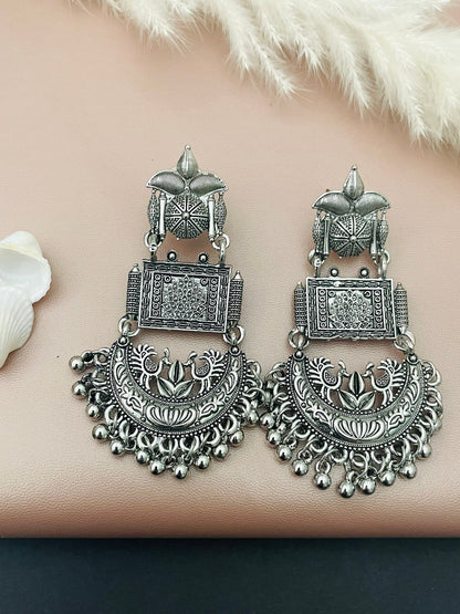 Oxidized Doli Earrings: Lightweight Indian Jewelry