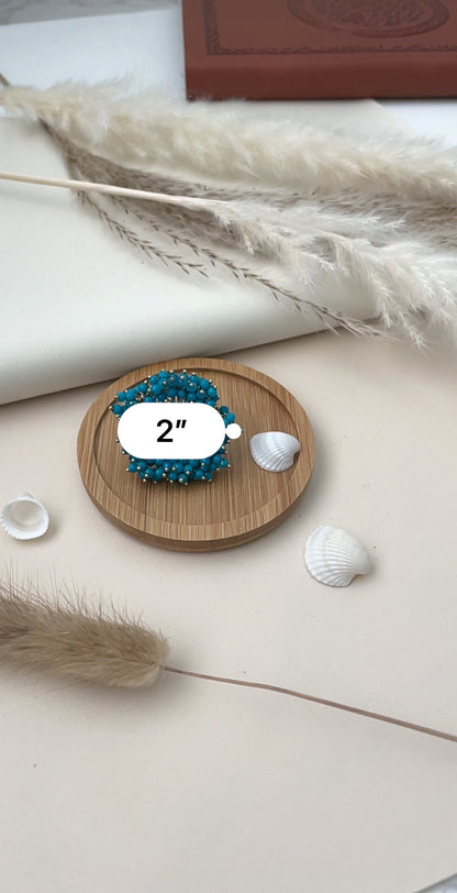 Oversized Pearl Cluster Ring: Gold Plated Bollywood Jewelry