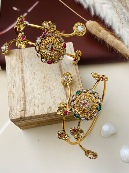 Restocked : Bajuband Armlet Arm band Indian jewlery Adjustable Vamki Gold plated