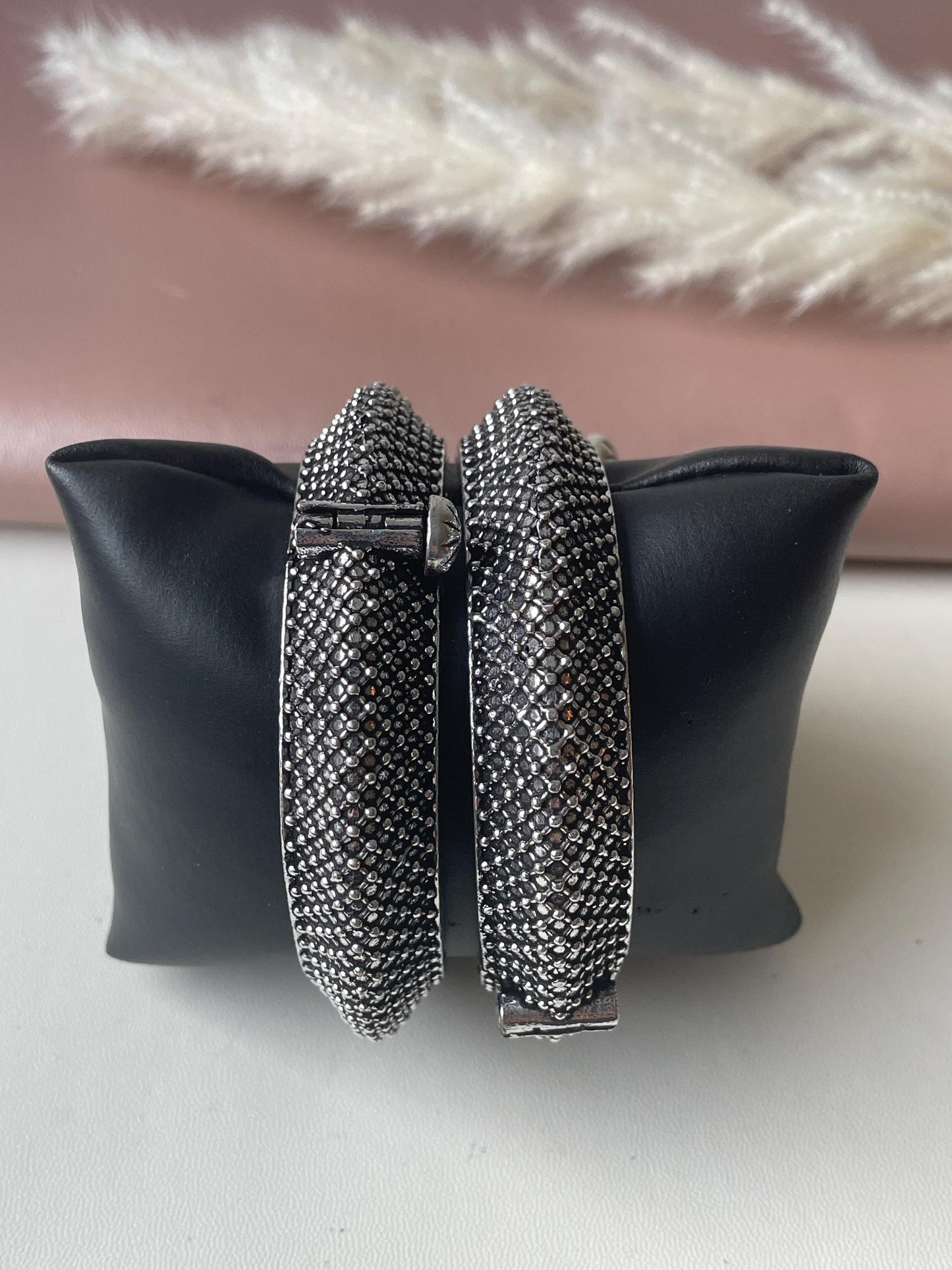 Oxidized Openable Bangles: Maharashtrian Koyiri Tode Cuff Bracelet