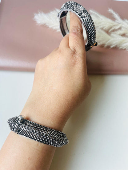 Oxidized Openable Bangles: Maharashtrian Koyiri Tode Cuff Bracelet