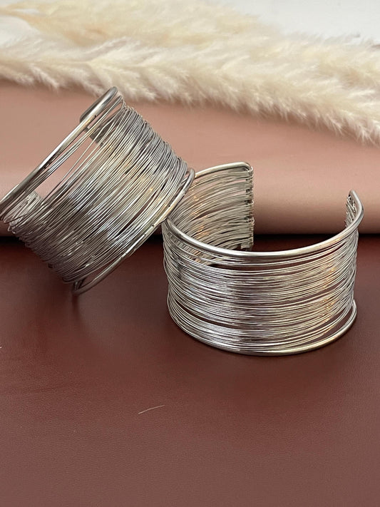 Oxidised wire cuff bracelet, very lightweight and high quality