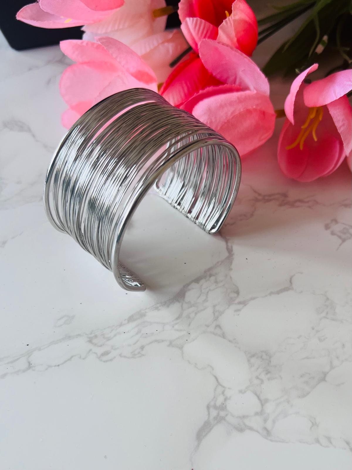 Oxidised wire cuff bracelet.Very light weight and high quality